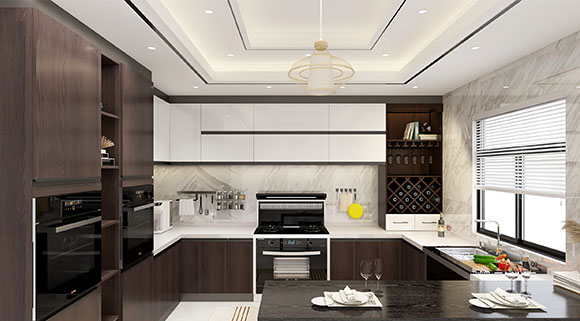 開放式廚房必備十大品牌科恩蒸烤消一體變頻大吸力集成灶，給力！