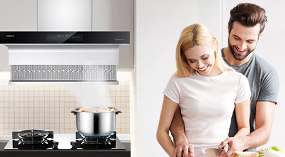 智能體感煙機(jī)+智能防干燒灶具，一個(gè)智慧廚房，一套科恩正好！