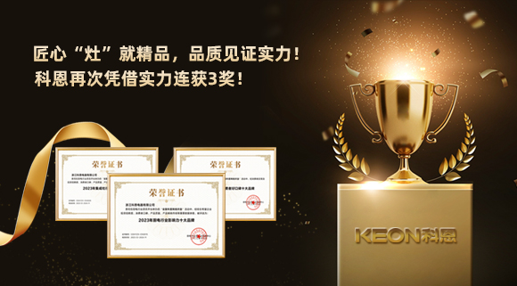匠心“灶”就精品，品質(zhì)見證實(shí)力！2023年，浙江科恩電器有限公司再次憑借實(shí)力連獲3獎(jiǎng)！